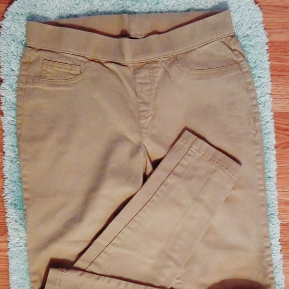 Women's Jeggings - Tan Sculpted Ankle, Stretch - Picture 7 of 8